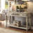 American-style retro light luxury console table