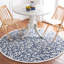 Tapis bleu / ivoire touffeté à la main Aliss-431121131