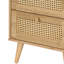 Anisjon & Rattan 2 Drawer Bedside Table-1317511179