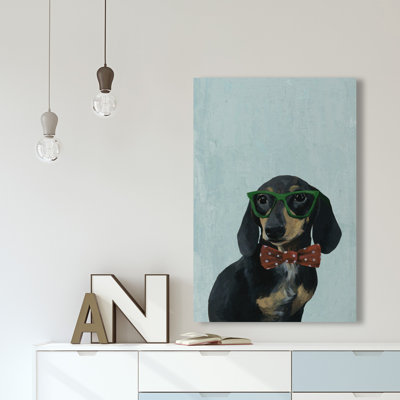 «Nerdy Dog», reproduction sur toile tendue