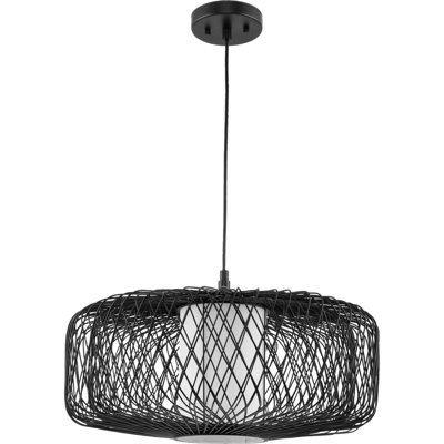 Luminaire suspendu tambour 1 lumière Andric