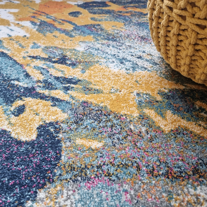 Debrisha Abstract Area Rug, Rectangle 160 x 230 cm, Abstract 2