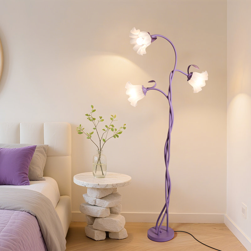 Lampe sur pied 65,55 po Tall, Purple