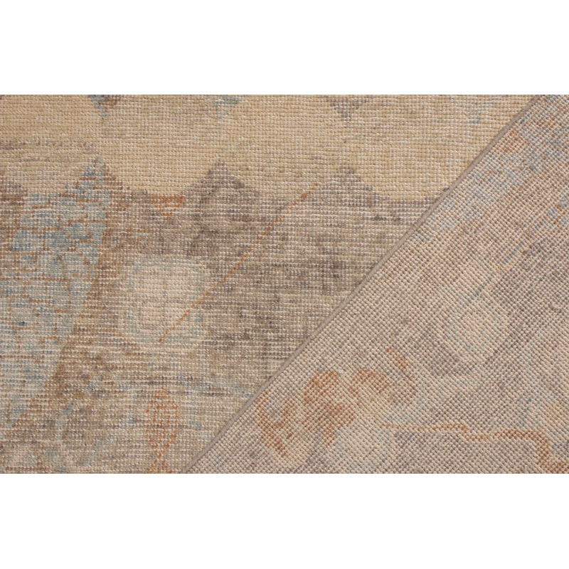 Distressed Homage Hand Knotted Wool Area Rug, Rectangle 15' x 24'