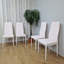 96 cm H Upholstered Faux Leather Parsons Chair in Pink