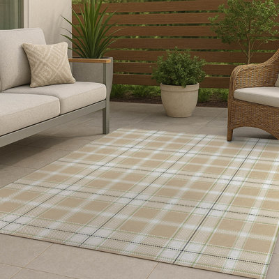 Tapis d'extérieur antidérapant Billy Tartan