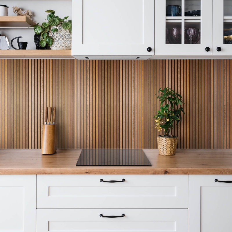 Melrose 30cm x 30cm PVC Wood-Effect Tile in Brown