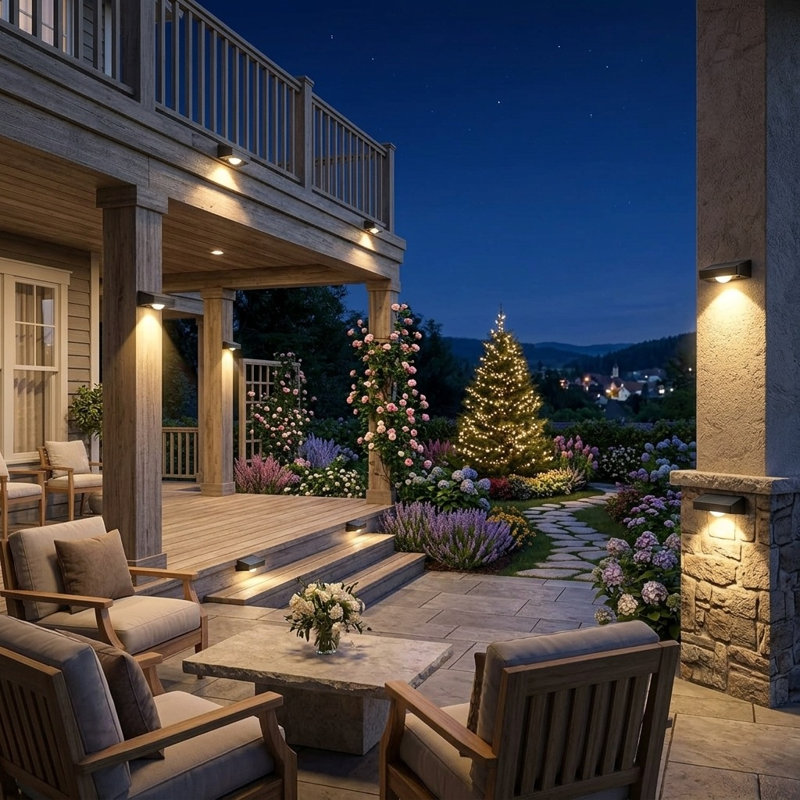 Natural Solar Powered Deck Light