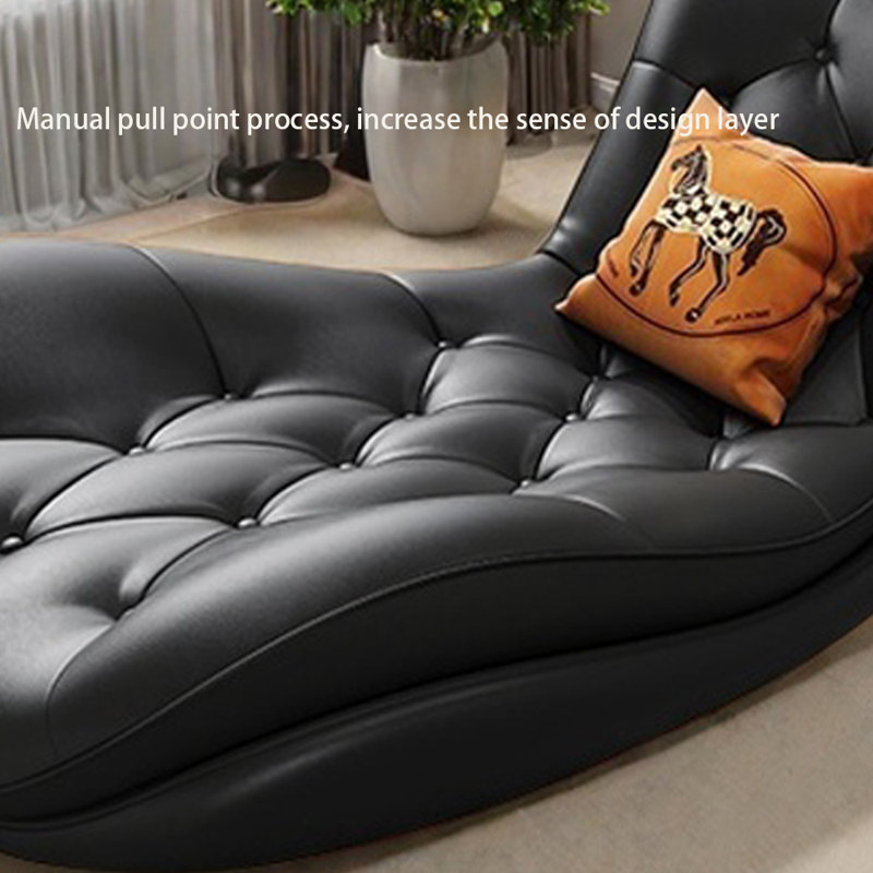 Fauteuil inclinable ergonomique avec structure en bois massif, Noir, noir, noir, noir