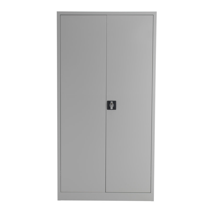 2 -Door 4 -Shelf, Grey, 179cm H x 92cm W x 42cm D