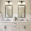 2-Light Opal Ribbed Glass Vanity Light Dimmable Bath Bar-1552426648