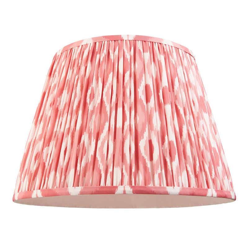 Ikat Lamp Shade, Orange, 27.5cm H x 28cm W x 40cm D