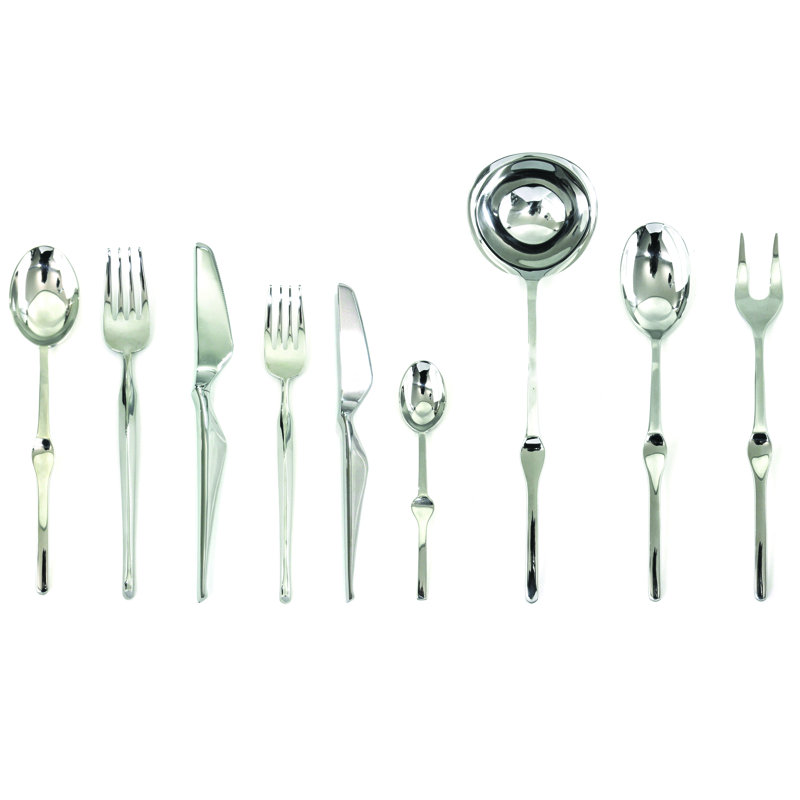 Ensemble de couverts ergonomica avec couteaux H / H - 75 pièces - Acier inoxydable