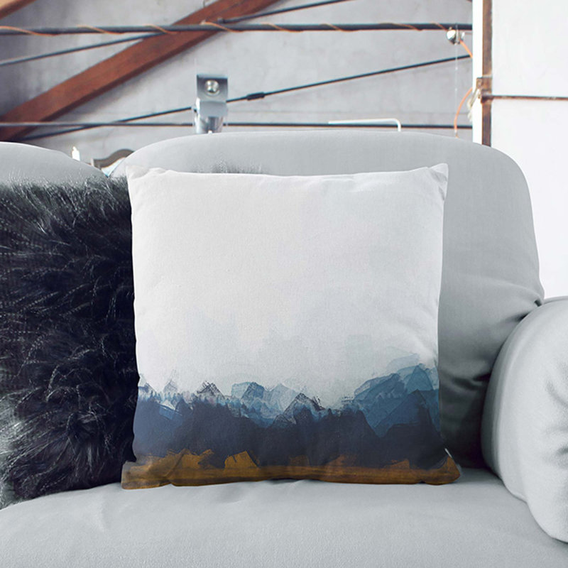 Abstract Square Throw Cushion, 40cm H x 40cm W x 15cm D