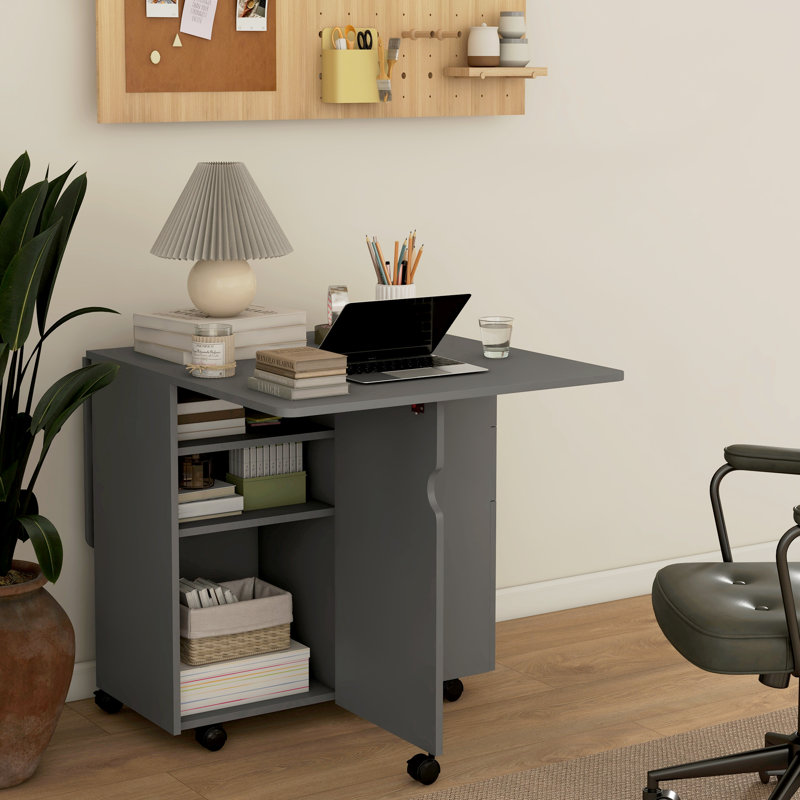 Folding Dining Table with Storage Drop Leaf Tables for Small Spaces