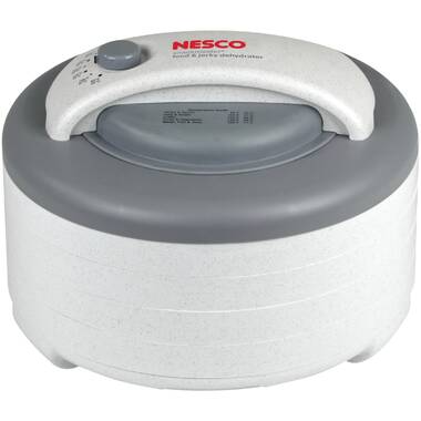 Nesco FD-79 Snackmaster Pro Digital Food Dehydrator for Snacks, Fruit, Beef  Jerky, Meat, Vegetables & Herbs, Gray, 4 Trays & Jumbo Works Beef Jerky