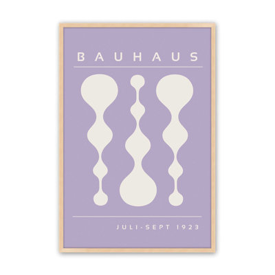Affiche mauve rétro Bauhaus II