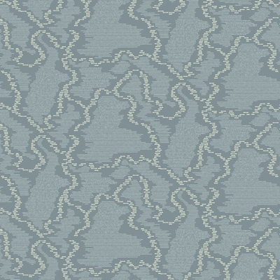 Papier peint Electric Ripple - Blue Haze