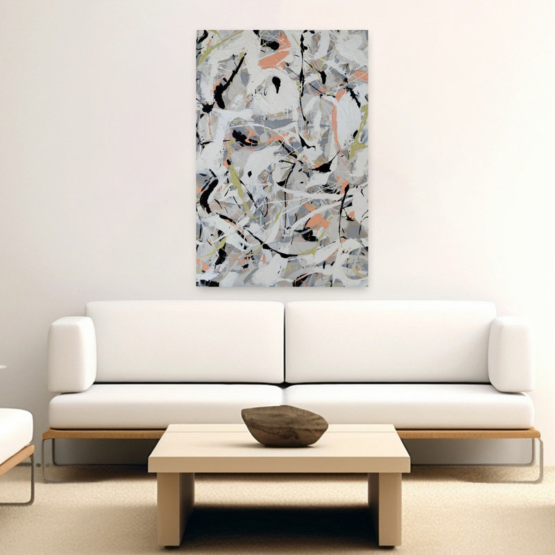 Art contemporain contemporain abstrait, H 60 po x l 40 po