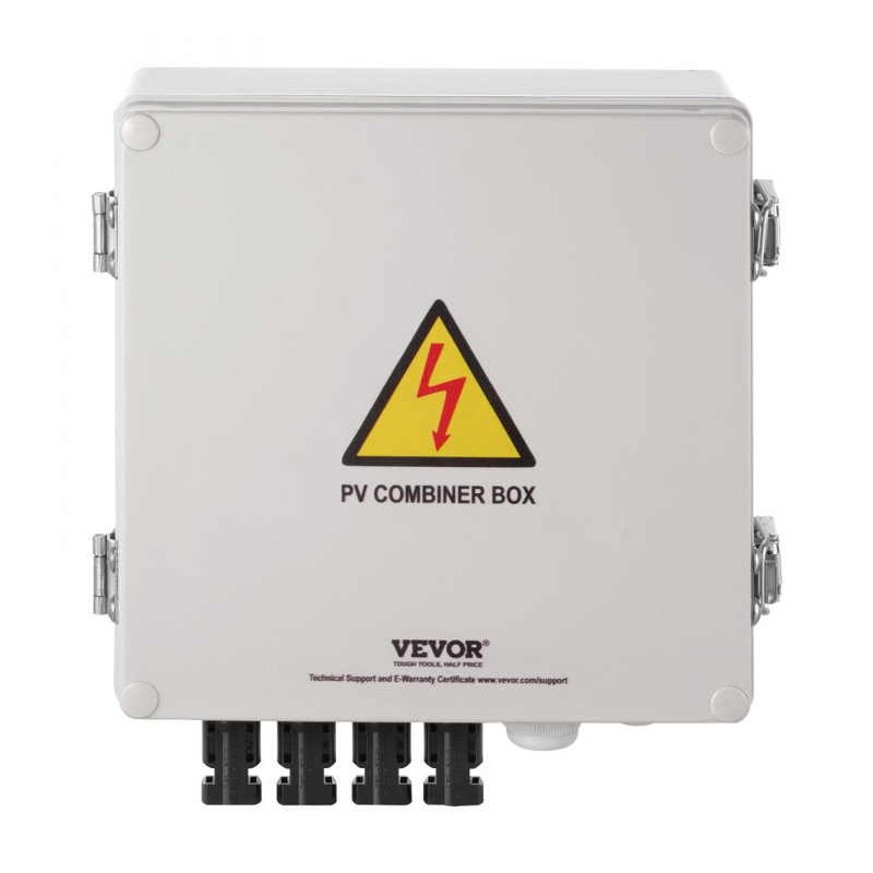 Solar PV Combiner Box 4 String 10A for Solar Panel System ABS Case IP65