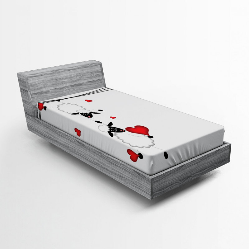 Drap-housse en microfibre Animal, Drap-housse de taille simple