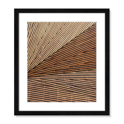Geometric Wood Panel 1 - Picture Frame Print