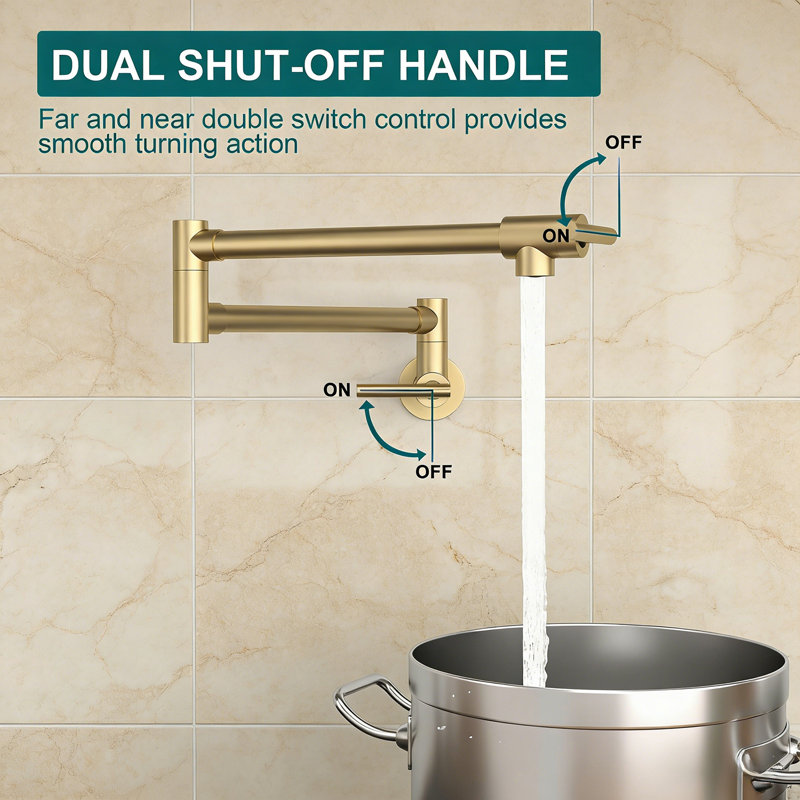 Robinet de lavabo de cuisine mural Topcraft