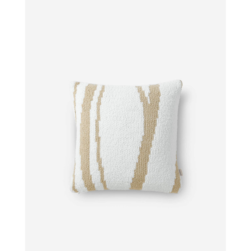 Woodland Square Pillow Cover & Insert, Sahara Tan/Off White