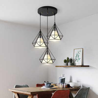Luminaire suspendu 3 lumières DEL