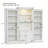 Retro Style 3-Piece Bookcase with 5-Colour Adjustable LED Light and Tempered Glass Shelves for Versatile Display and Storage