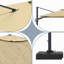 Parasol carré en porte-à-faux 11 pi beige (sans base de parasol)-1326575174-1326575169