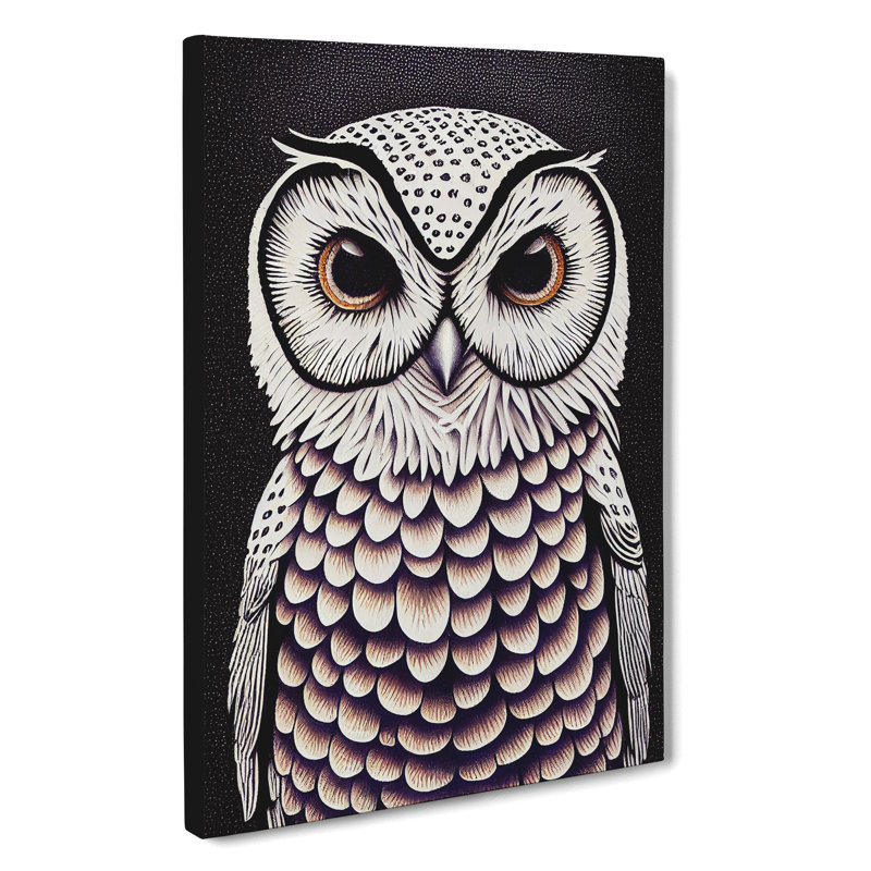 An Extraordinary Owl - Wrapped Canvas, 60cm H x 40cm W x 3cm D