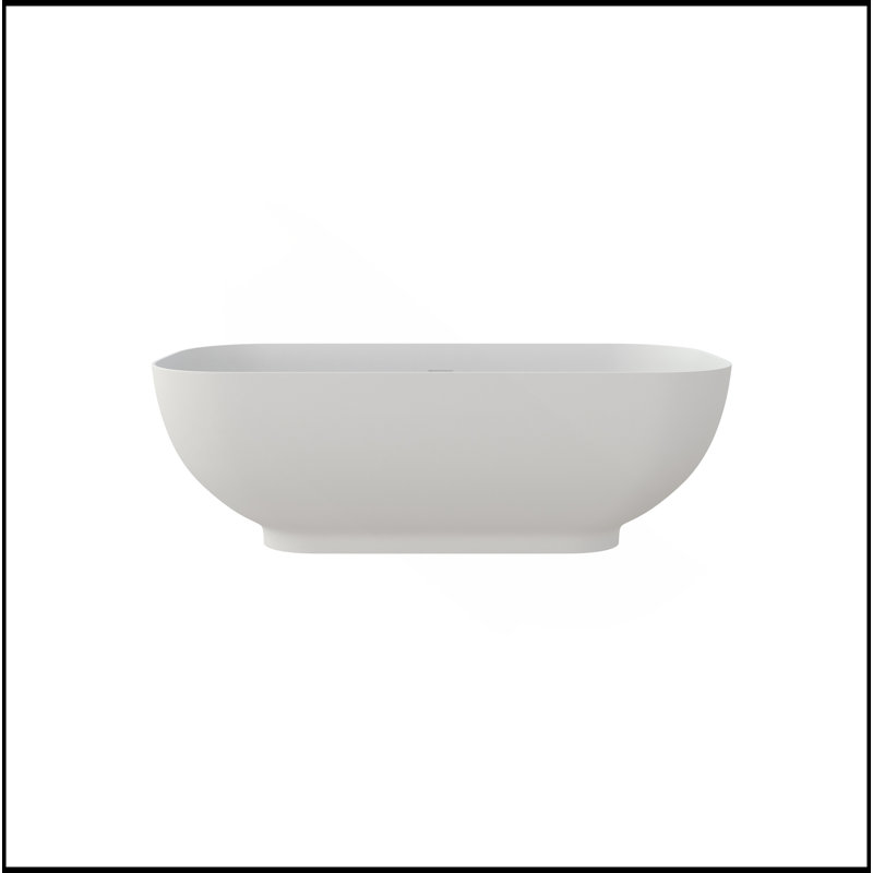 65" Solid Surface Soaking Bathtub