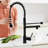 Oil-Rubbed Bronze Kitchen Sink Faucet Pull Down , Single Handle, 360 Degree Spin, Ceramic Filler, Contemporary Design With Spray, Finish, Rotation, Modern Appliance-1500545777-1500545785