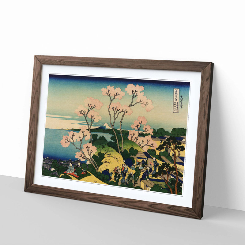 Katsushika Hokusai - Single Picture Frame Painting, Walnut