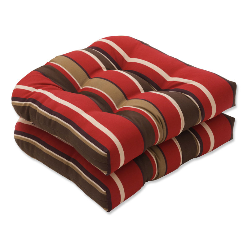 Coussin de chaise de salle à manger rayé intérieur / extérieur