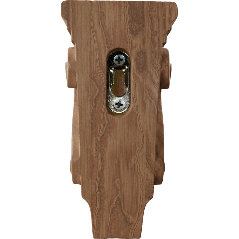Petit corbeau en bois de pilastre Acanthus l 3 po x P 1 3/4 po x H 6 po (paquet de 4), Acajou