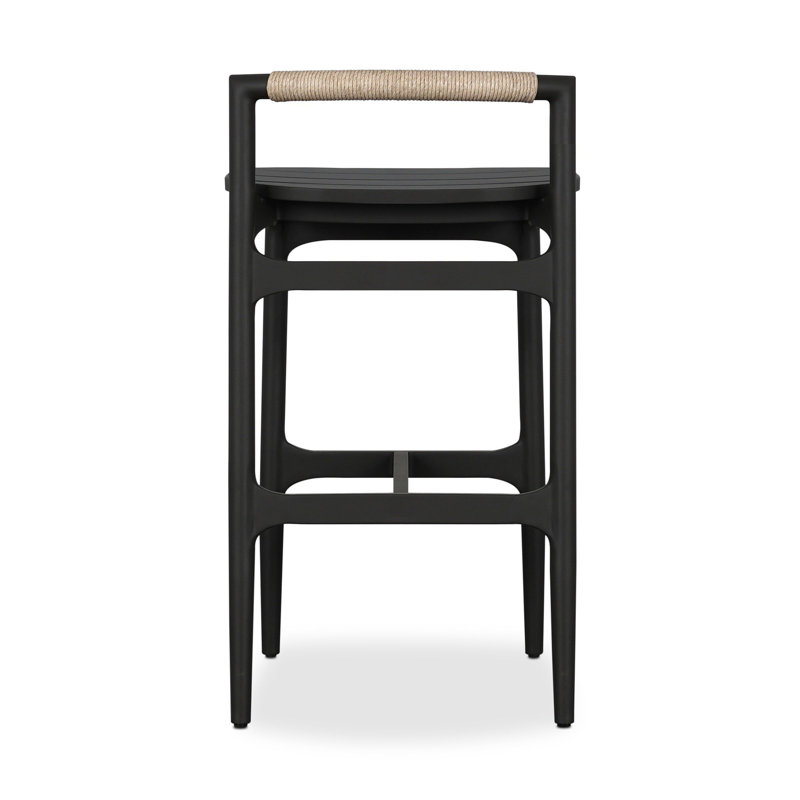 Tabouret d'extérieur en métal / comptoir blanc, Comptoir