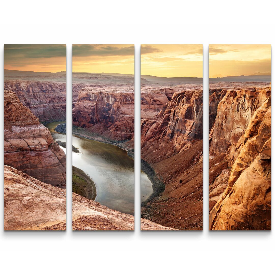 4-tlg. Leinwandbilder-Set Colorado River - USA