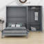 Lit escamotable mural avec placard-1350451816