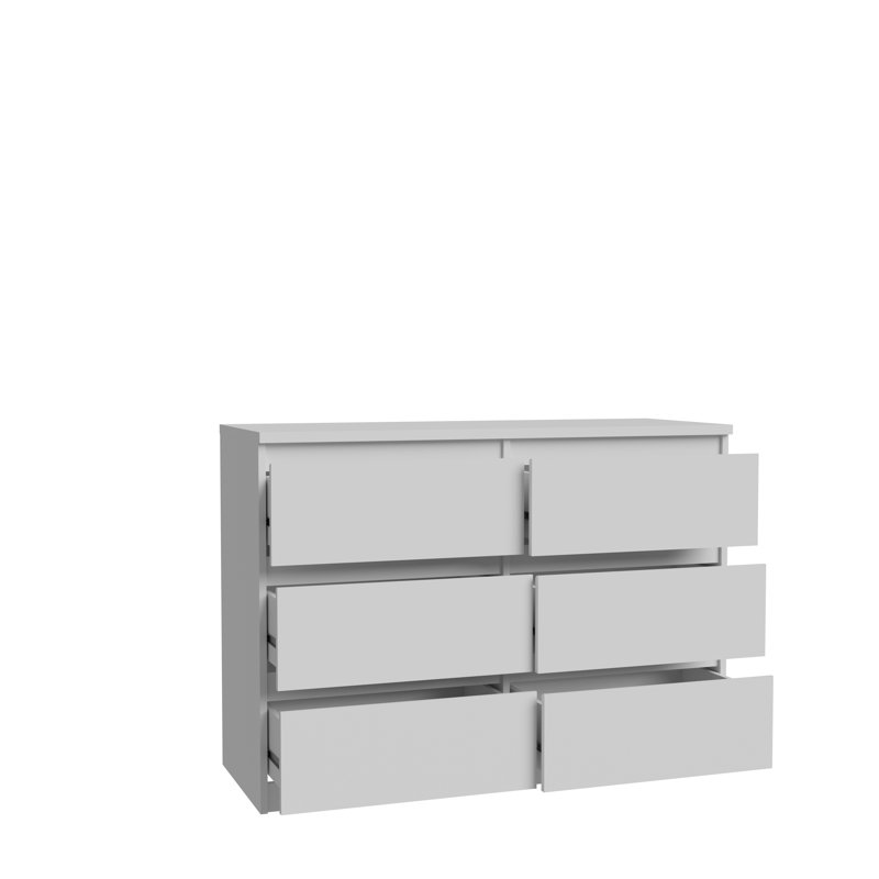 Priyaka 6 - Drawer Rectangle Accent Chest, White