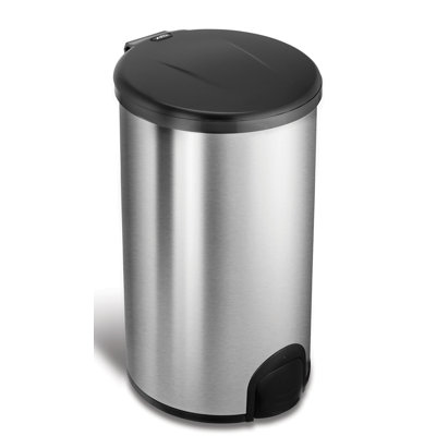 Steel Kitchen Trash Can - 11.9 Gallons
