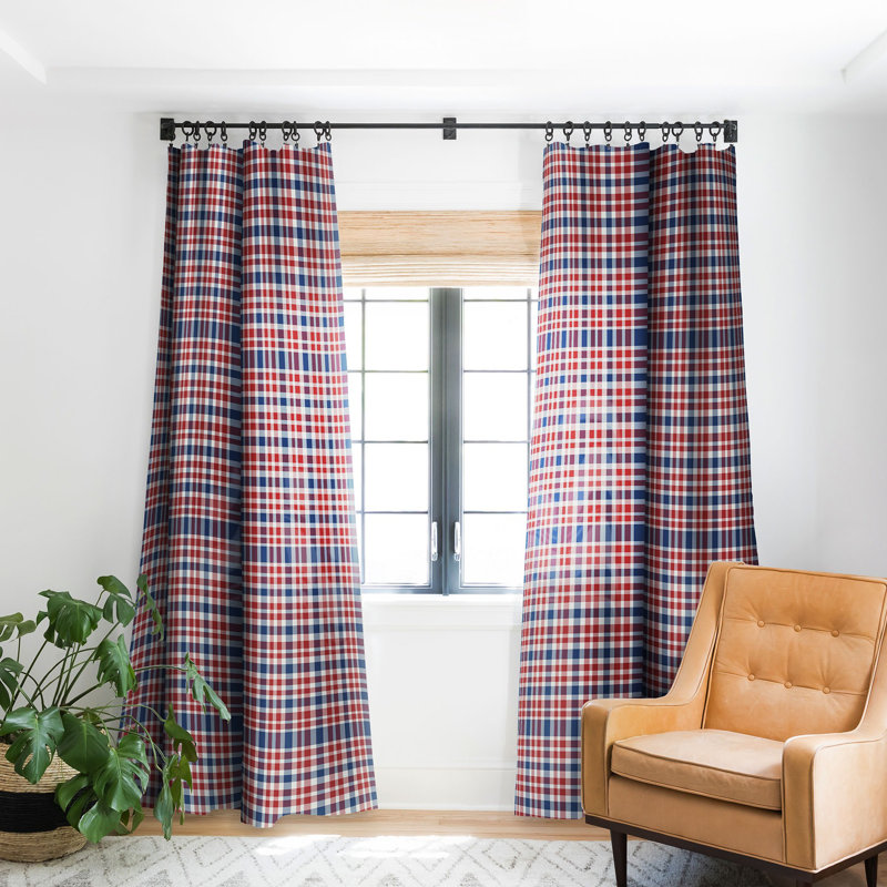 Ewell Holidays 1pc Blackout Window Curtain Panel, 50" W x 84" L