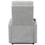 Fauteuil inclinable gris capitonné