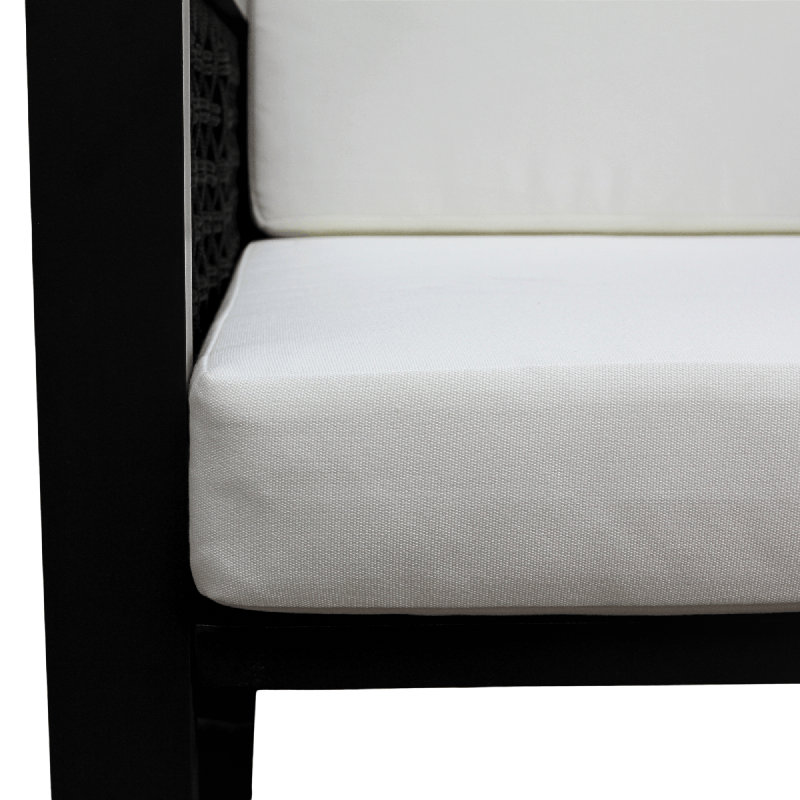 Chaise berçante en teck et aluminium East Green