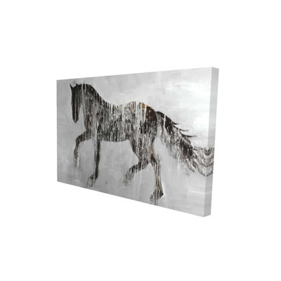 Horse Brown Silhouette - Animals Office Canvas for Home Decor
