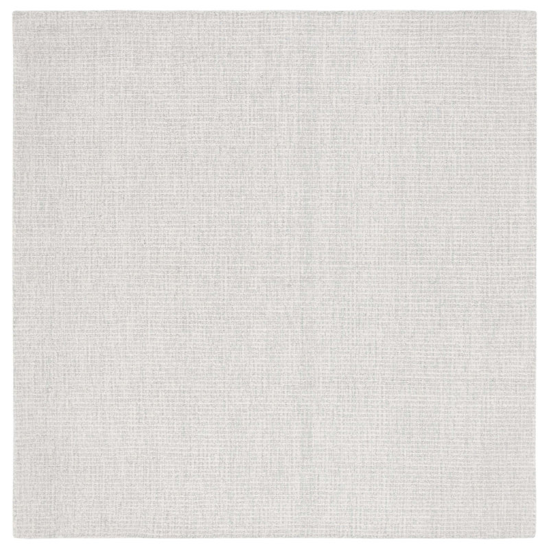 Abstract Hand Tufted Wool Rug, Square 4'