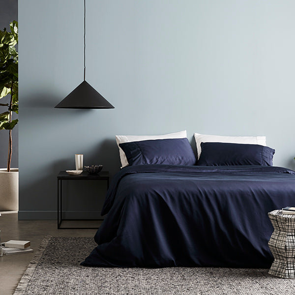 Signature Sateen Duvet Cover, Queen Duvet Cover, Ocean