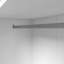 Armoire d'angle haute de 90,6 po - armoire de rangement supérieure blanche, ensemble anti-basculement inclus, tringle de suspension, poignées minimalistes en tons de bois