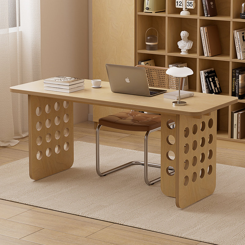 Bureaux rectangulaires en bois manufacturé Burlywood, H 29,53 po x l 59,06 po x P 25,59 po